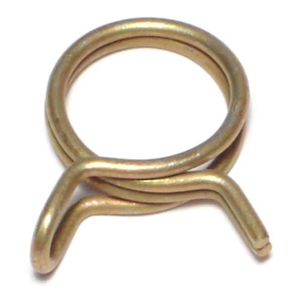 Midwest Fastener 3/4" OD Zinc Plated Steel Hose Clamps 10PK 70225 - main